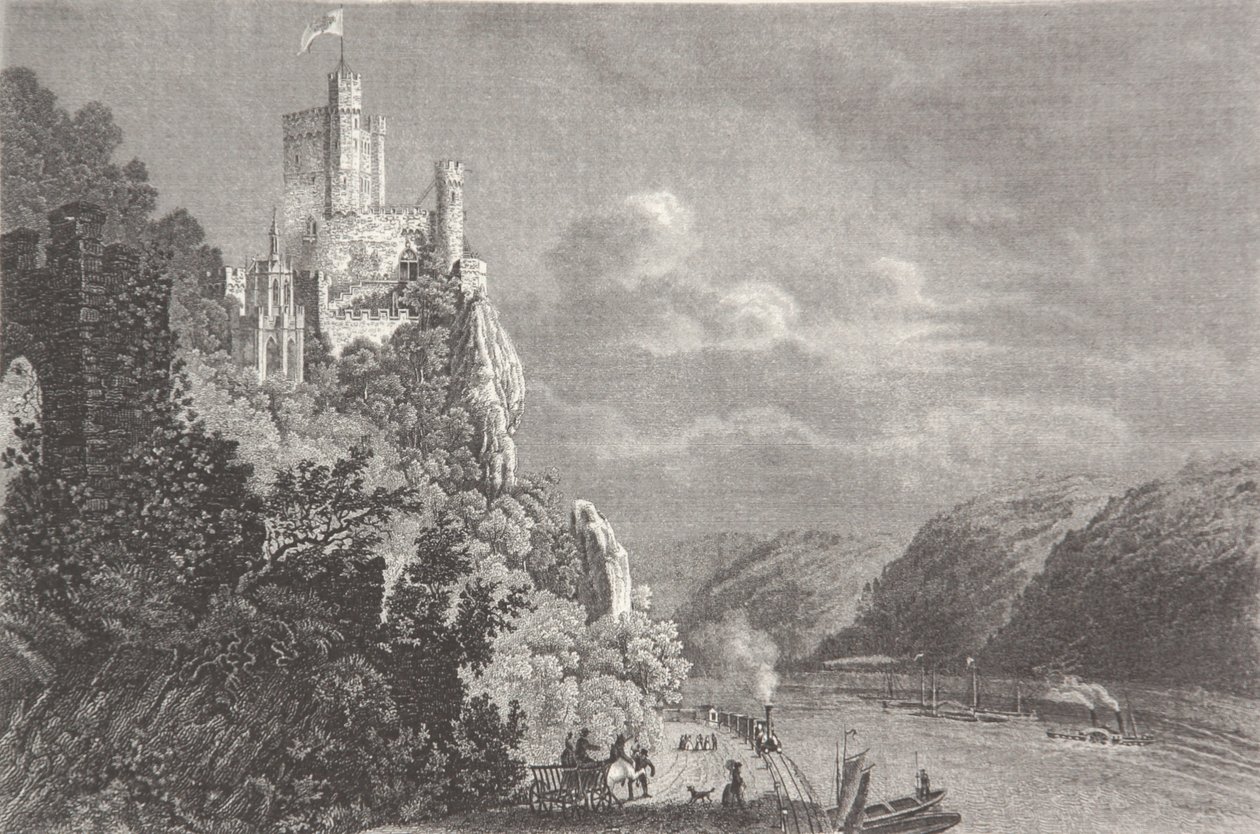 Burg Rheinstein von Pierre Joseph Redouté