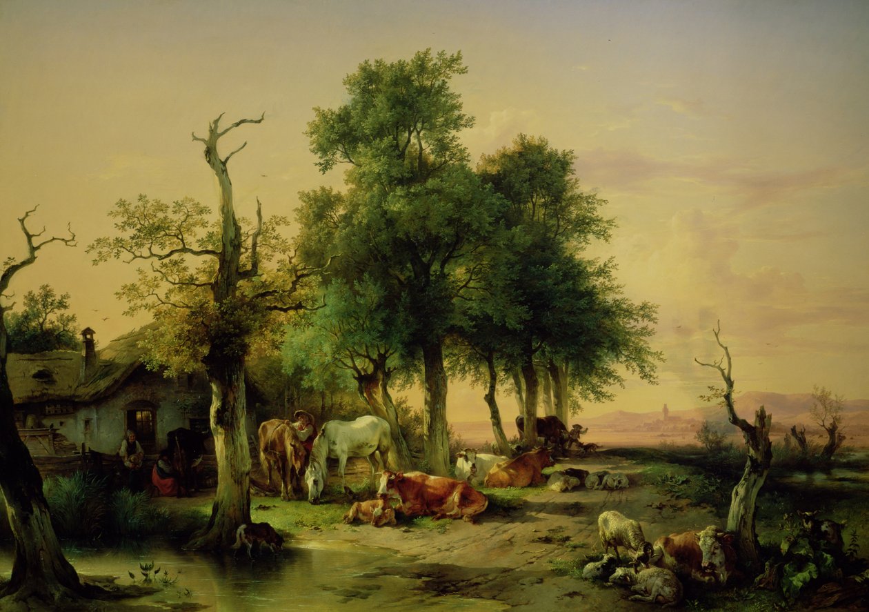 Weideland von Friedrich Gauermann