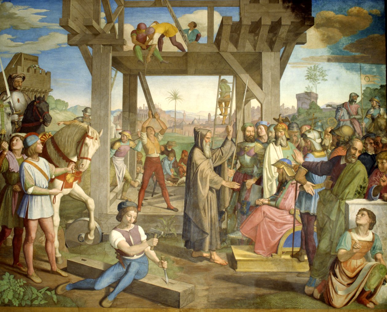 Vorbereitungen für den Angriff auf Jerusalem von Friedrich Overbeck