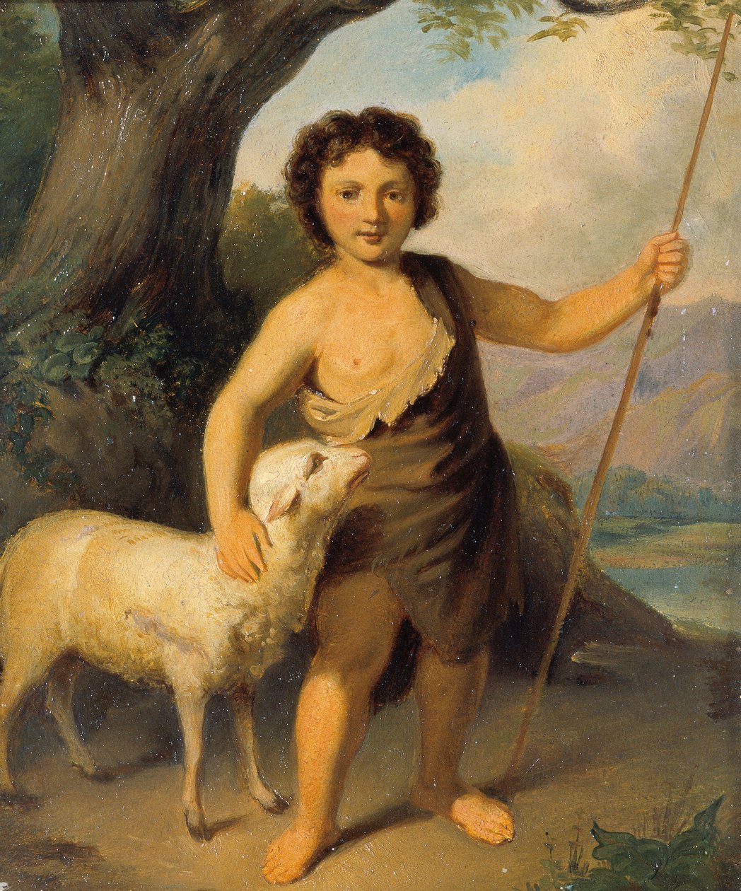 Johannes der Täufer als Kind von Friedrich Hasslwander