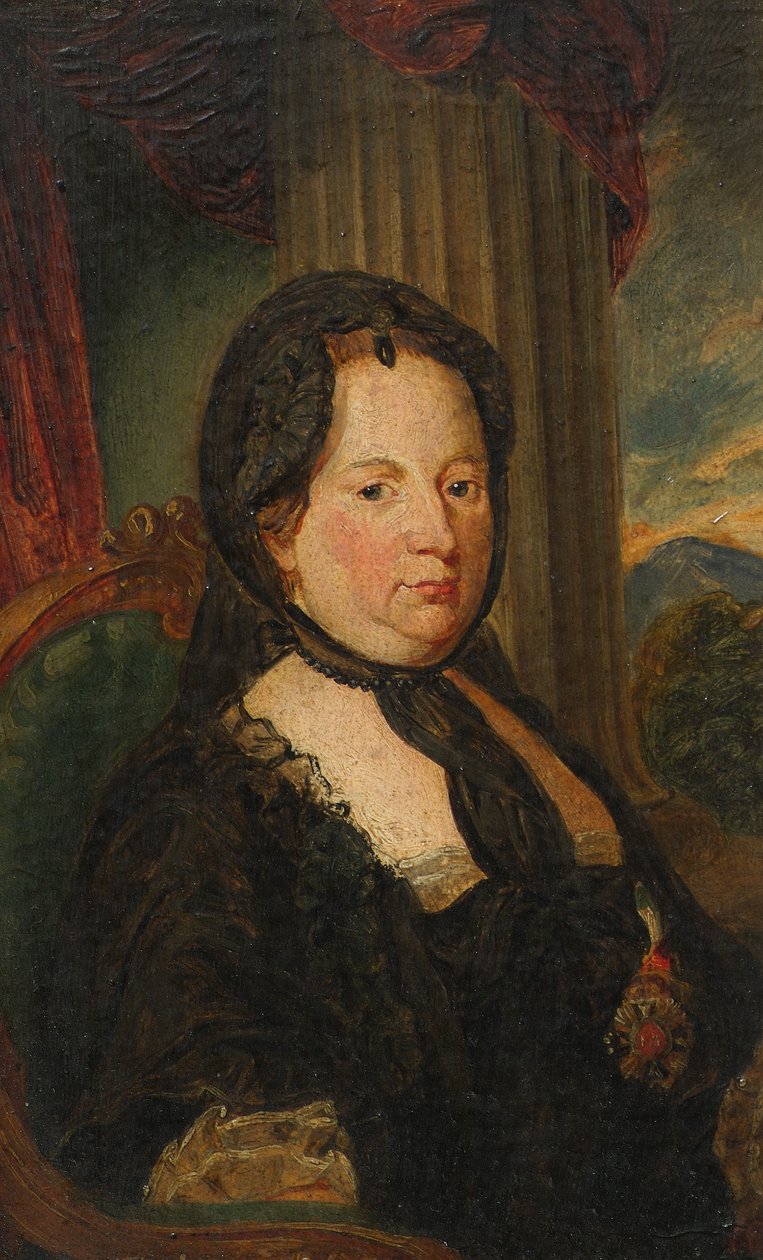 Kaiserin Maria Theresia in Trauertracht von Friedrich Hasslwander