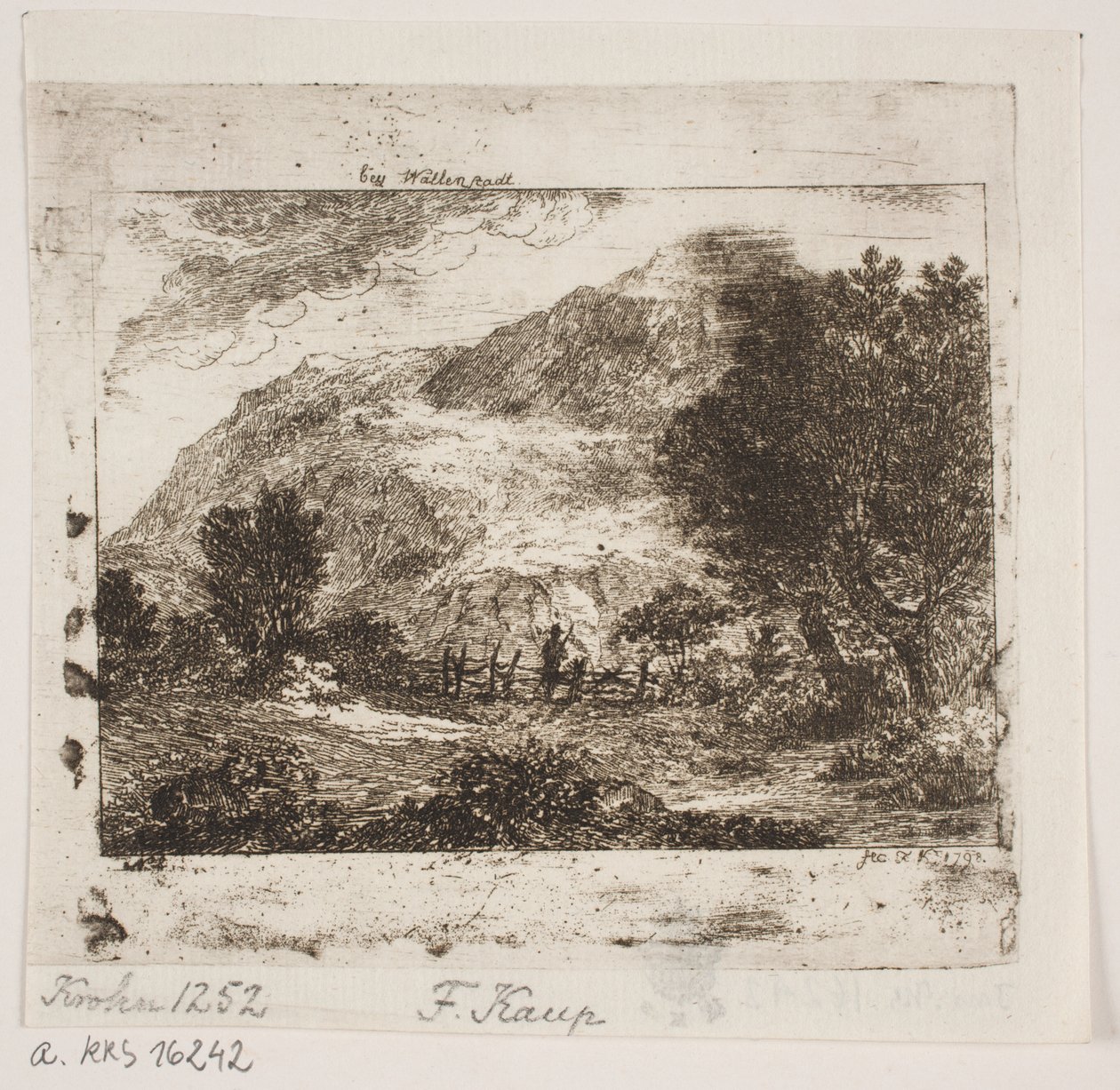 Landschaft bei Wallenstadt von Friedrich Kaup