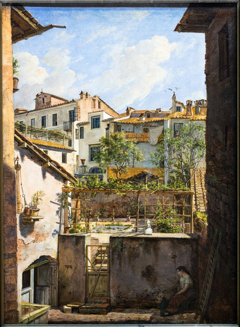 Italienische Hinterhöfe von Friedrich Moosbrugger