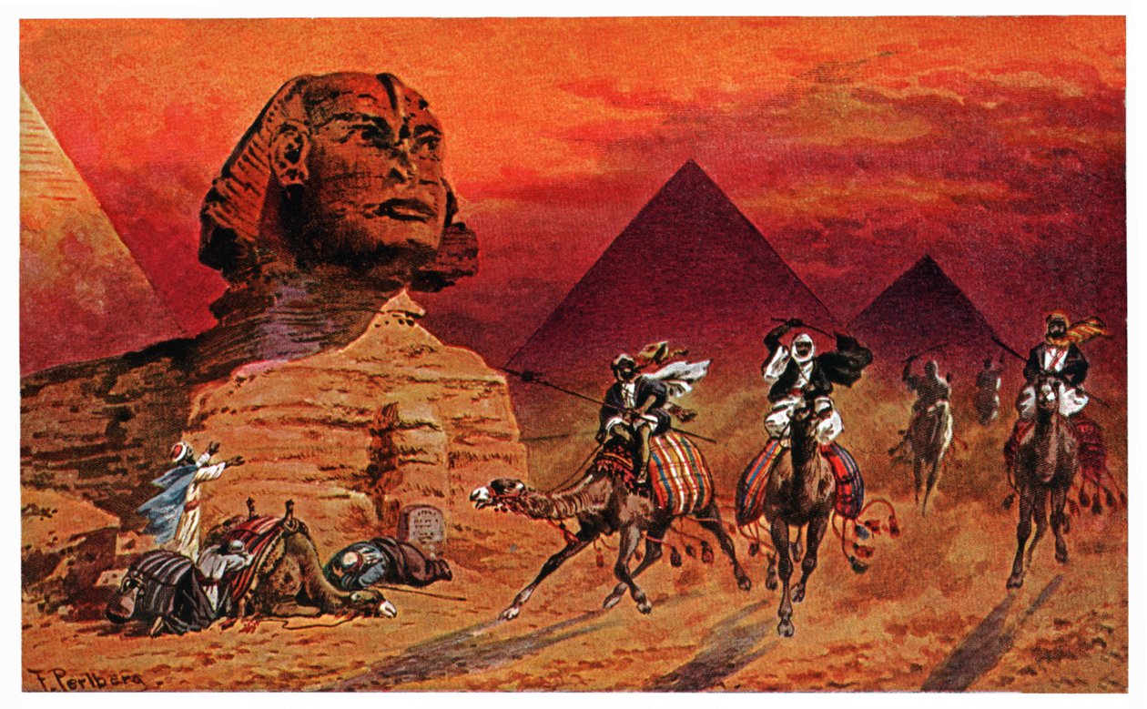 Sphinx von Gizeh, ca. 1900 von Friedrich Perlberg