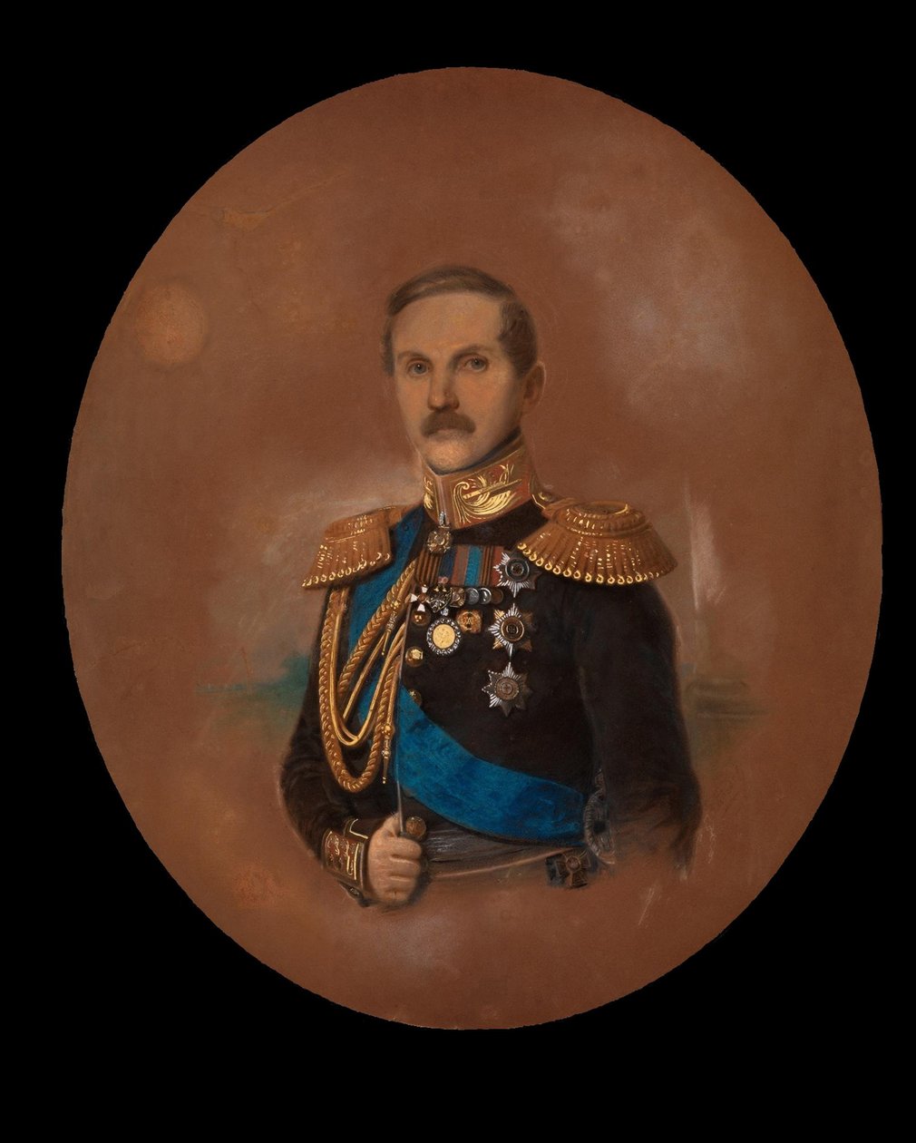 Porträt von Graf Pyotr Kleinmichel 1793-1869 von Friedrich Randel