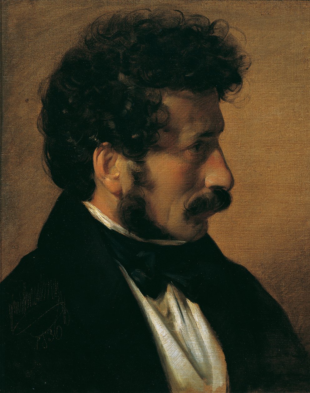 Der Maler Theodor Alconière von Friedrich von Amerling