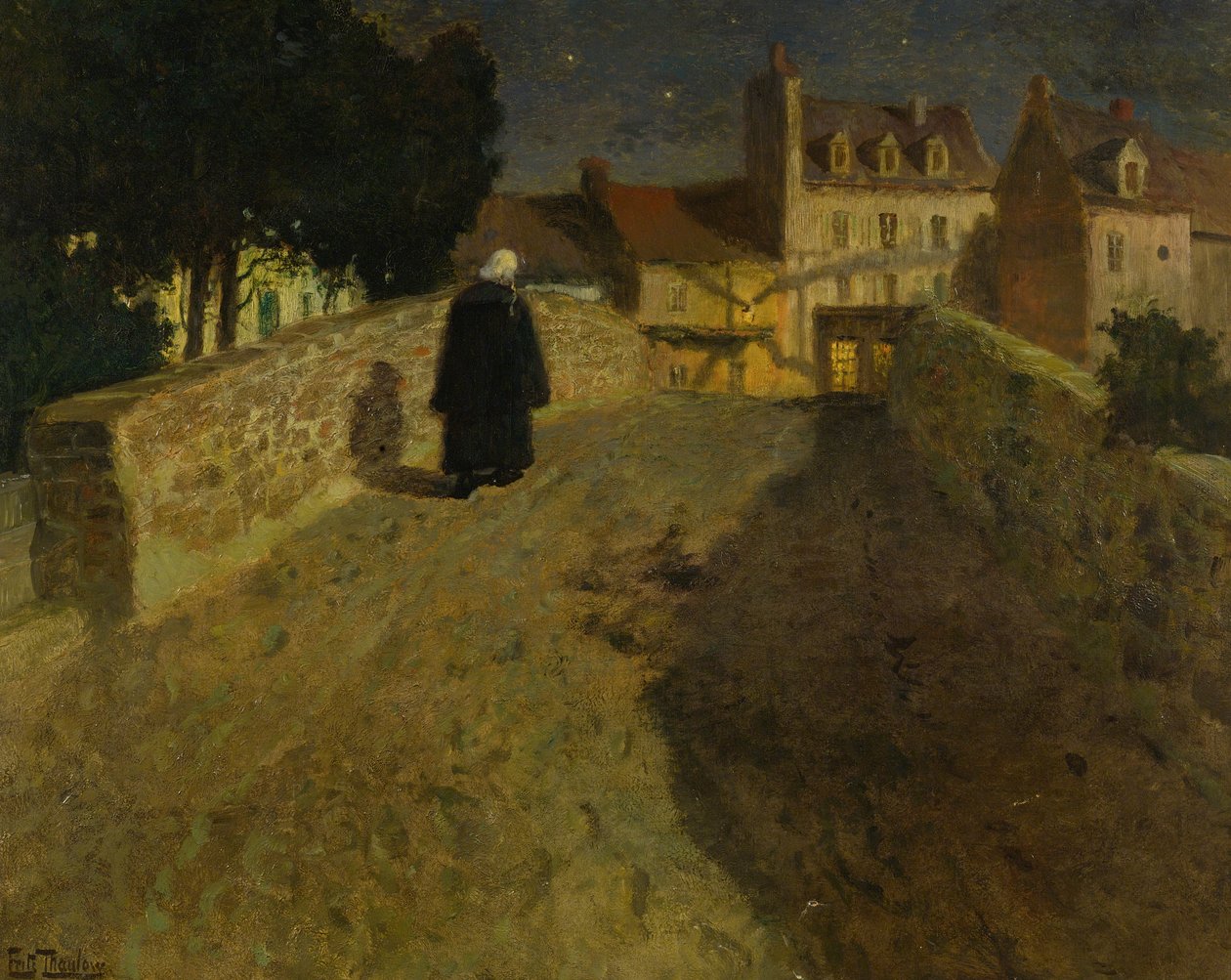 Zum Pont Lovignon (Pont Fleuri) in Quimperlé von Fritz Thaulow