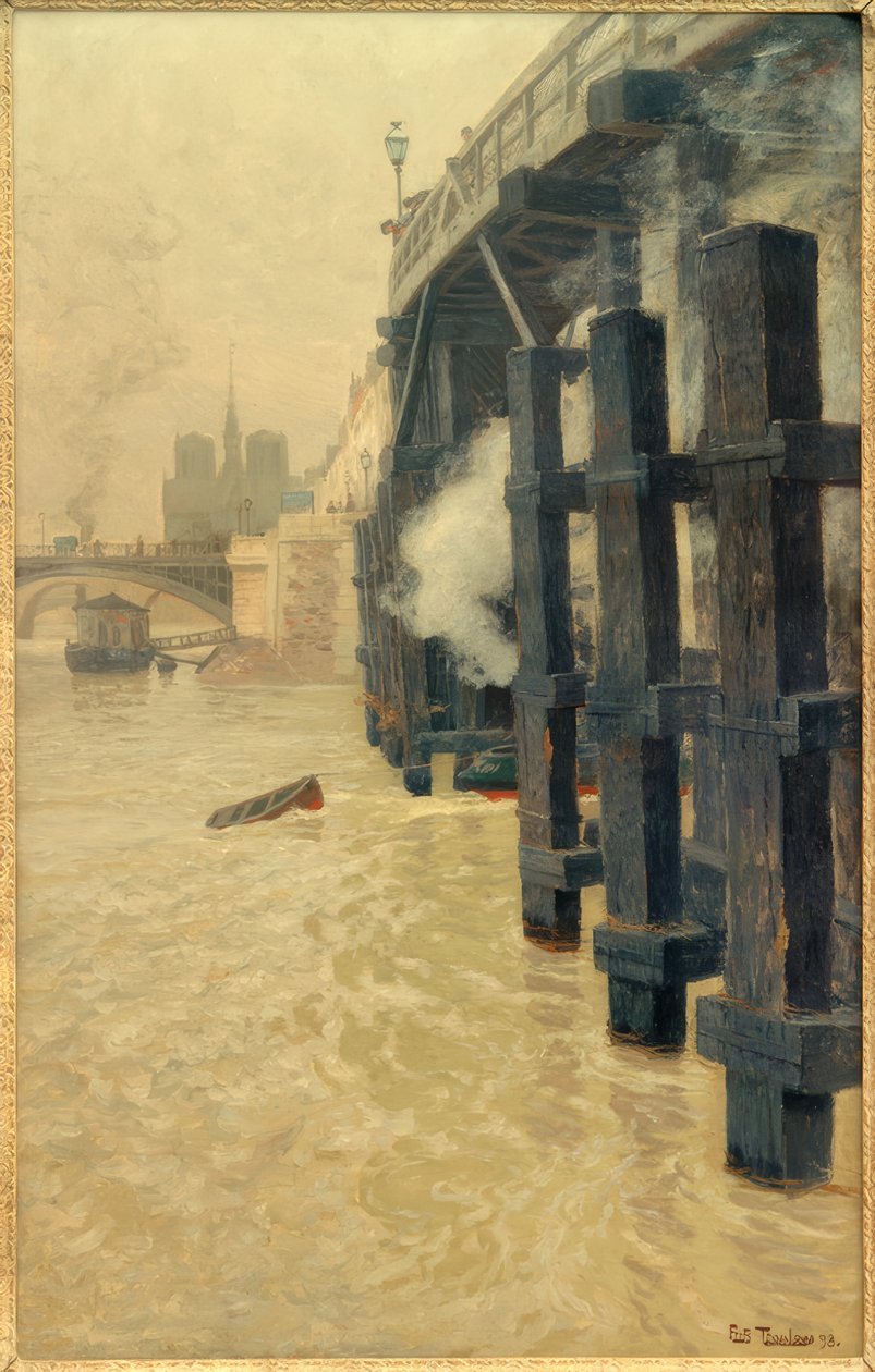 Die Seine im Dezember von Fritz Thaulow