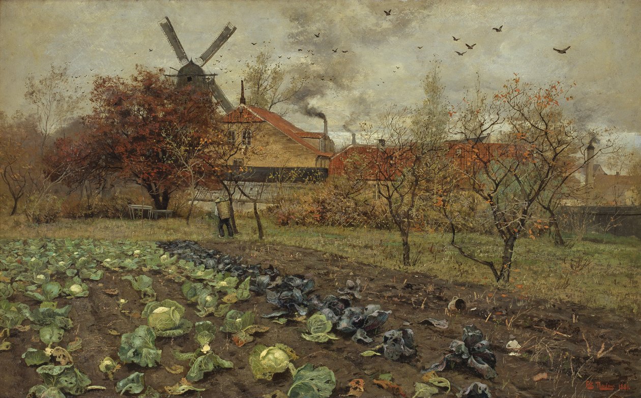 Blick auf die Amerikavej in Kopenhagen von Frits Thaulow
