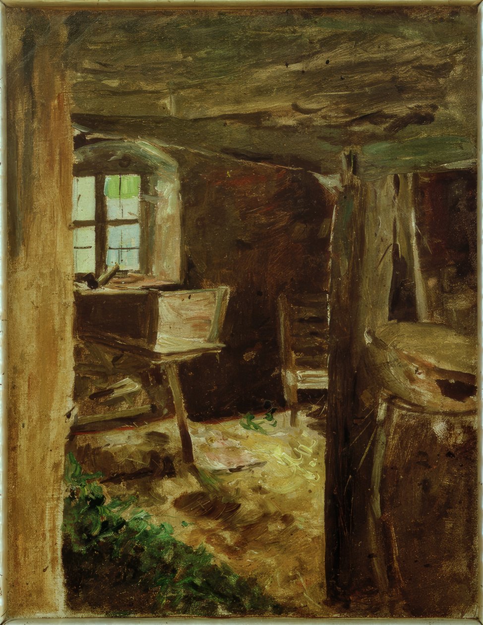 Interieurstudie zu "Die Weisen aus dem Morgenland" von Fritz von Uhde
