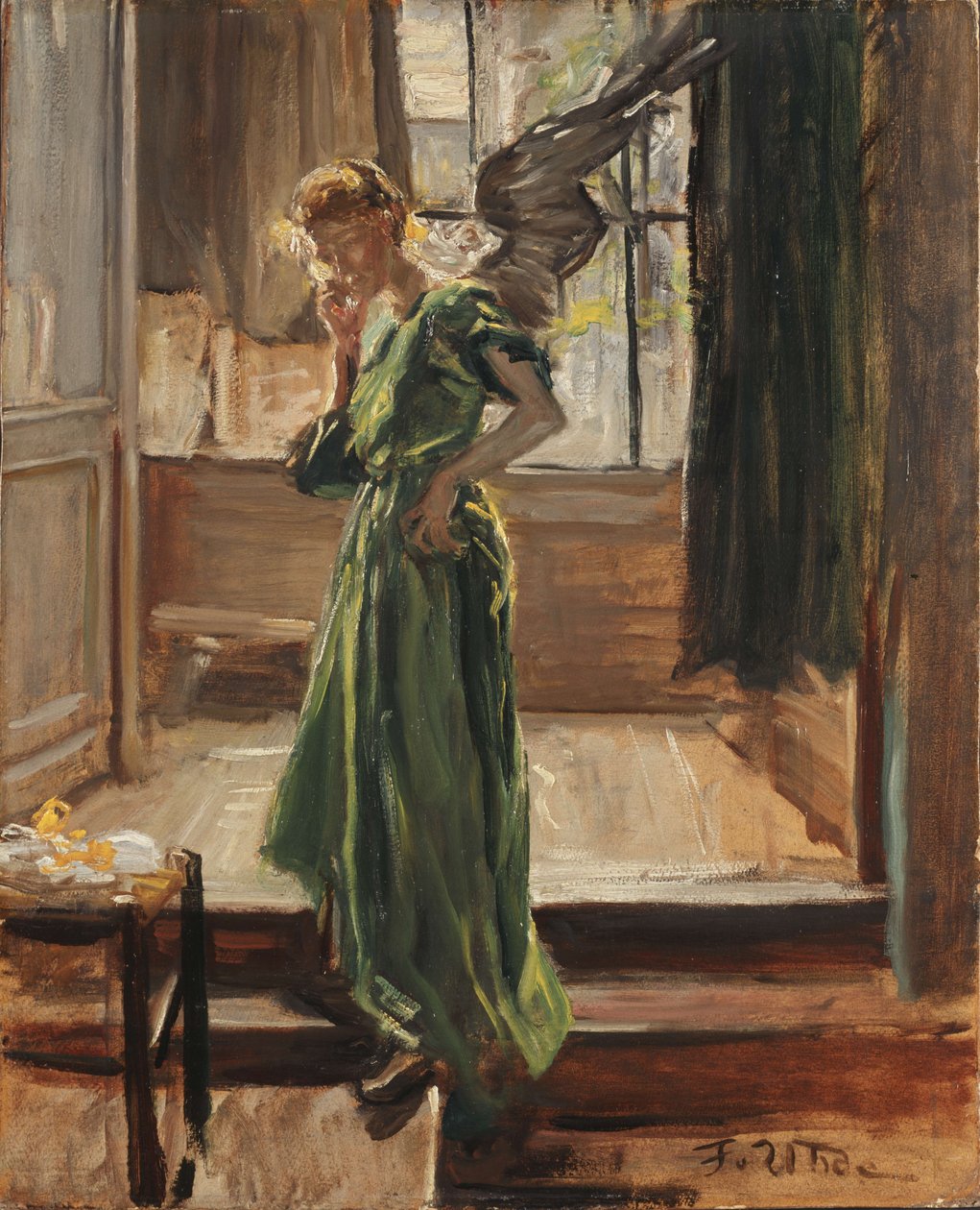 Modellpause von Fritz von Uhde