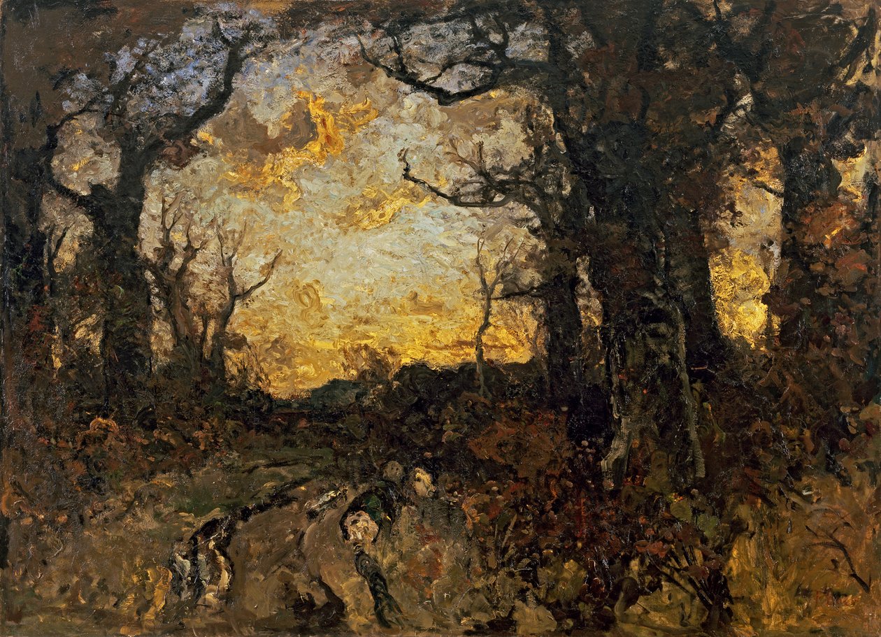 Abend im Walde von Fritz Baer