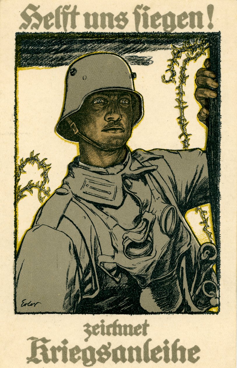 Deutsches WW1 Kriegsanleihenplakat von Fritz Erler