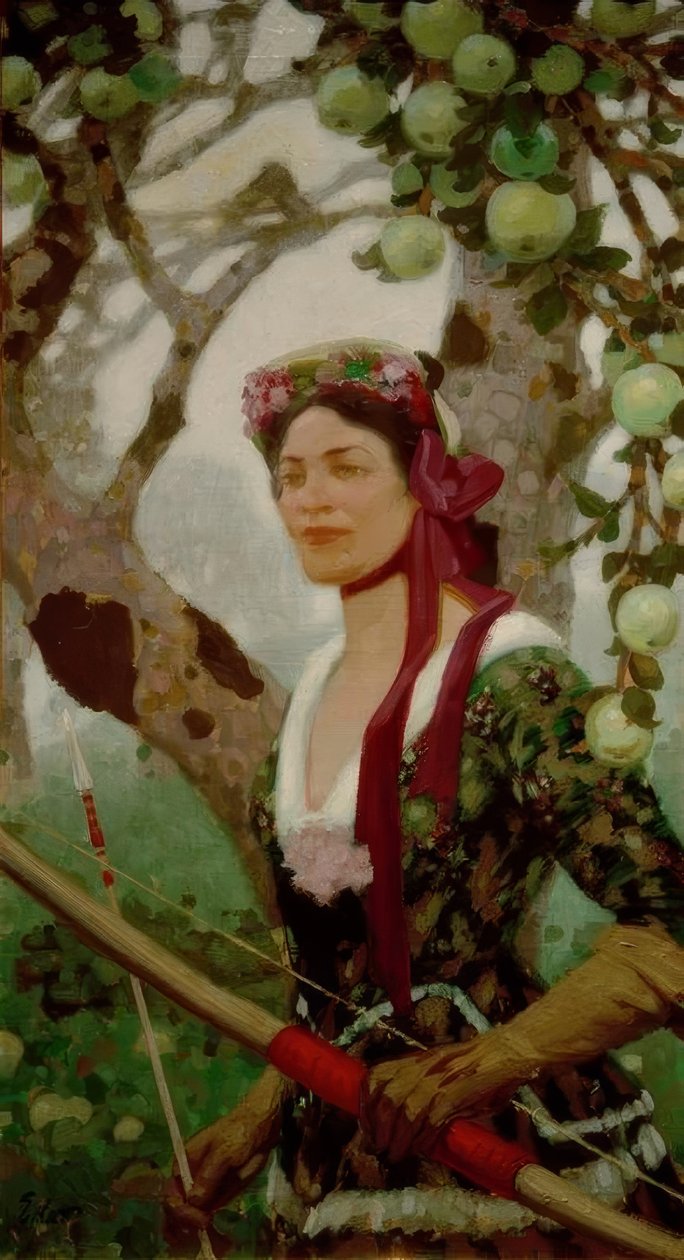 Moderne Diana von Fritz Erler