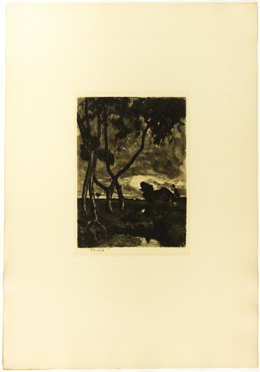 Auf dem Moor von Fritz Overbeck