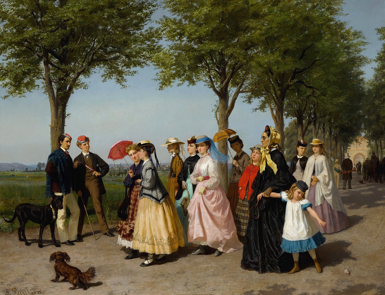 Die Promenade von Fritz Paulsen