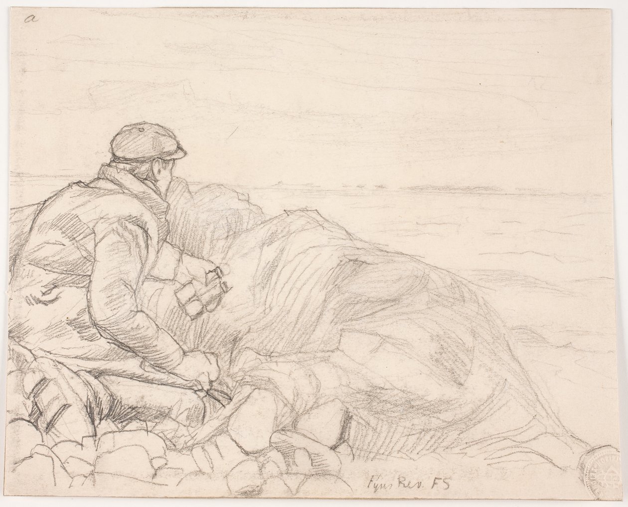 Johannes Larsen macht Studien von Fritz Syberg