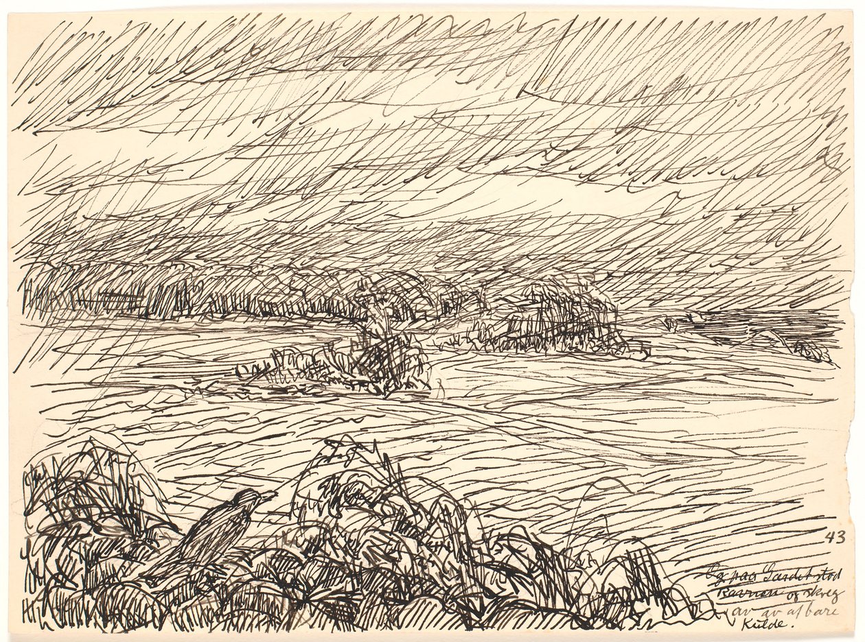 Und auf dem Zaun... von Fritz Syberg