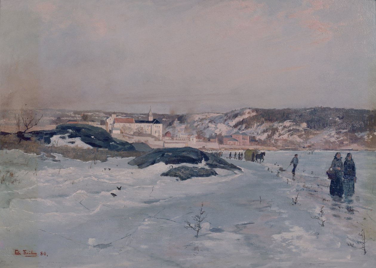 Von Tyvholmen von Fritz Thaulow