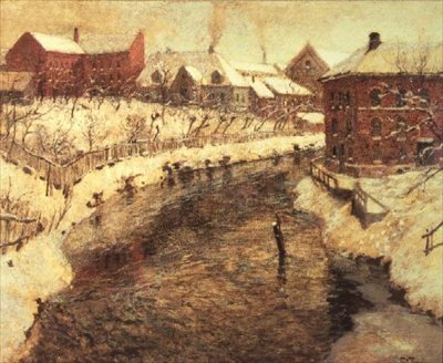 Von der Nybroen-Brücke, Oslo von Fritz Thaulow