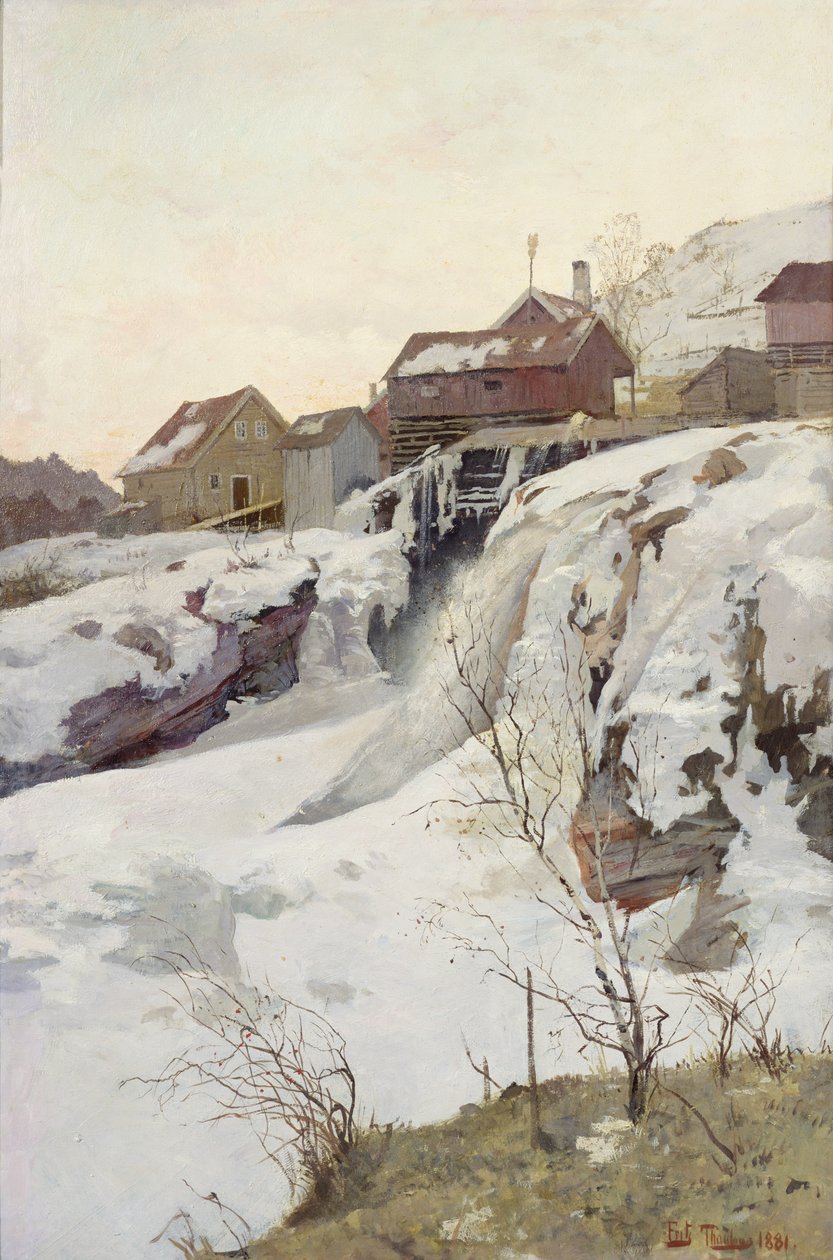 Haug-Fälle von Fritz Thaulow