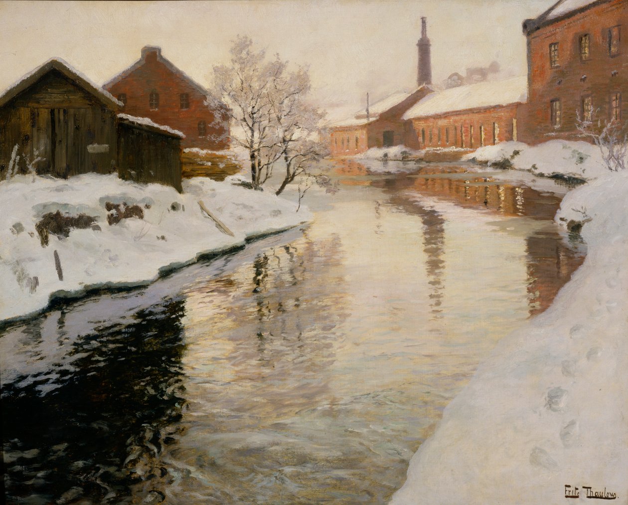 Lysaker Fluss von Fritz Thaulow