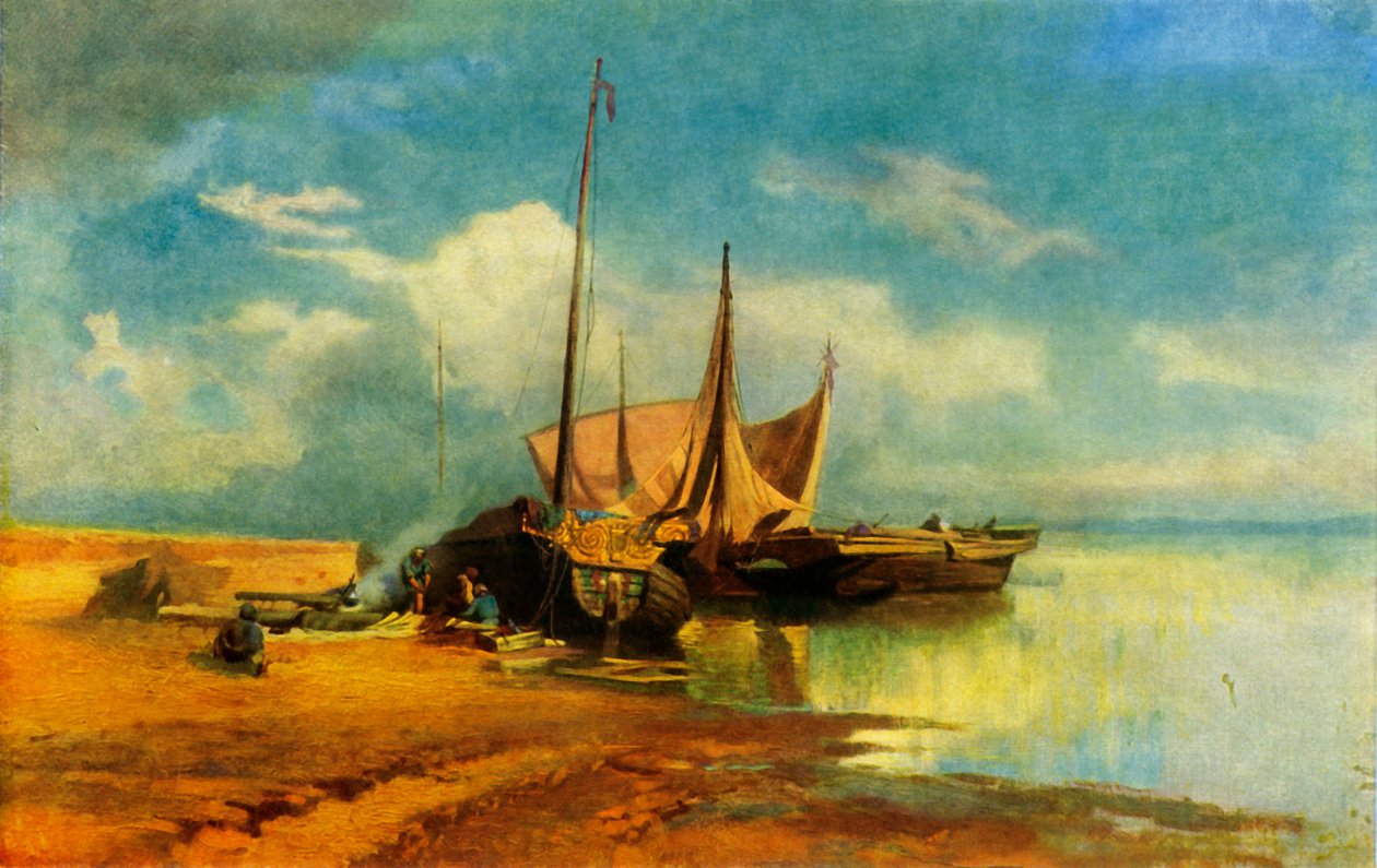 Wolgalandschaft, 1870, 1965 von Fyodor Vasil