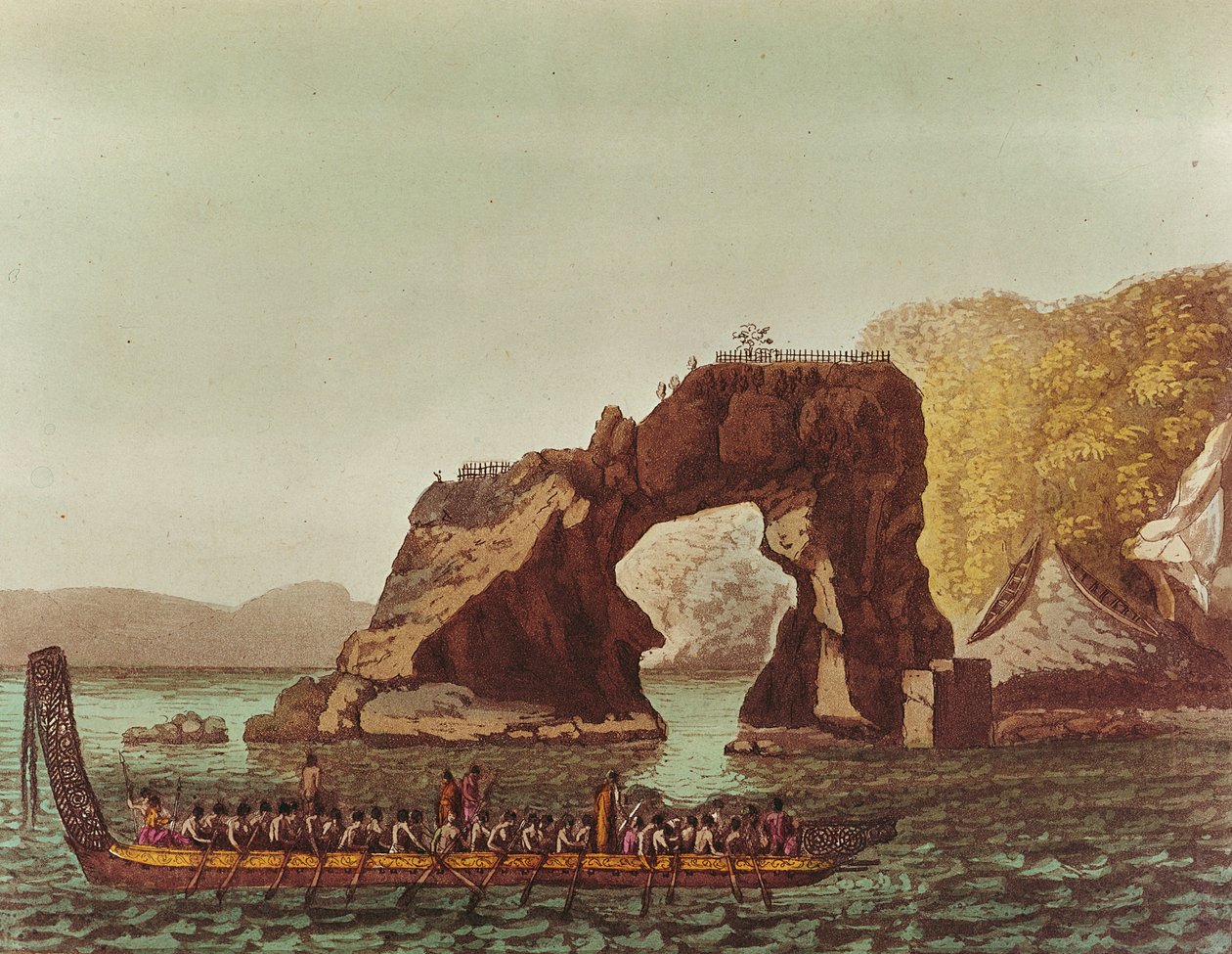 Ein einheimisches Kanu von G. Castellini