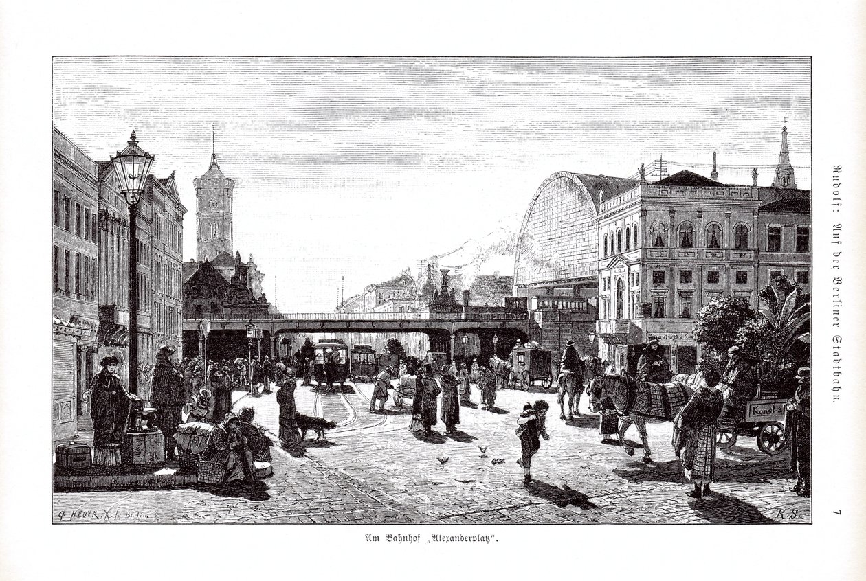 Am Bahnhof Alexanderplatz von G. Heuer
