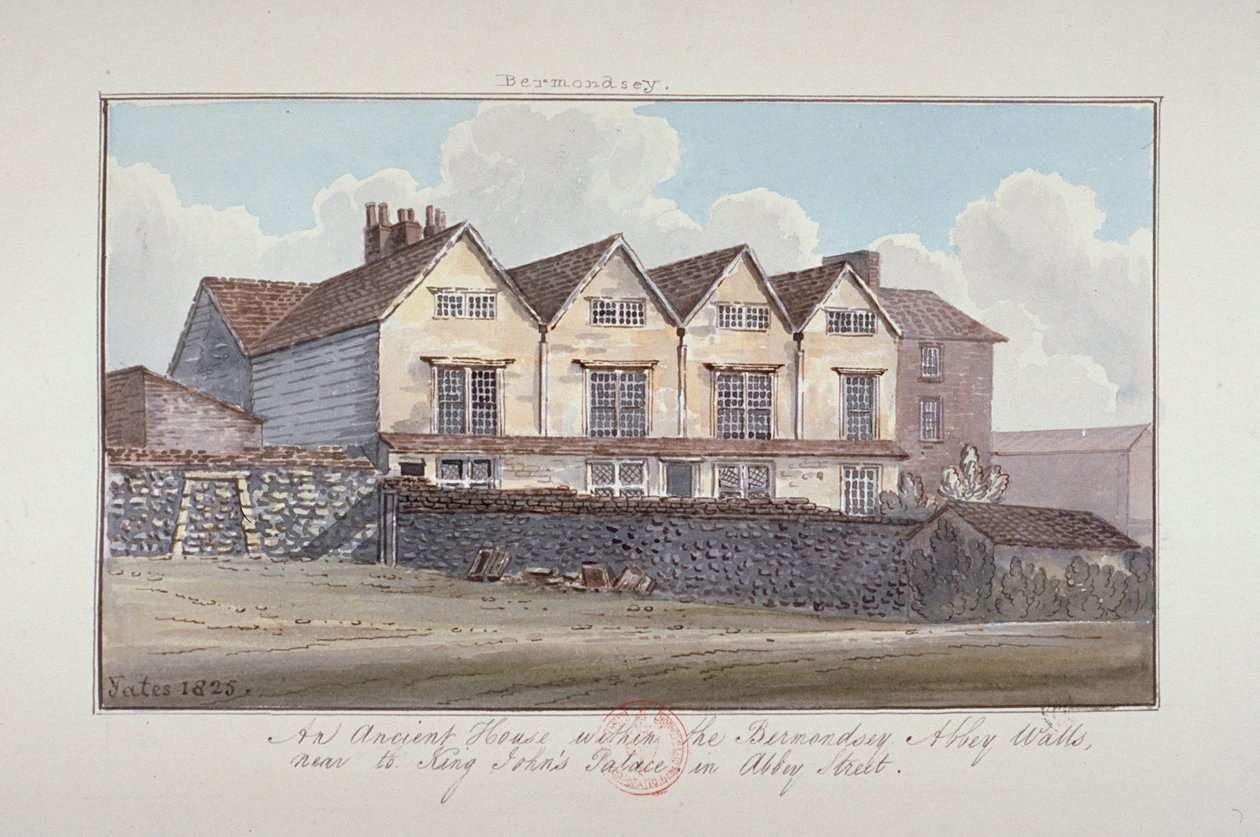 Abtei von St. Saviour, Bermondsey, London, 1825 von G Yates