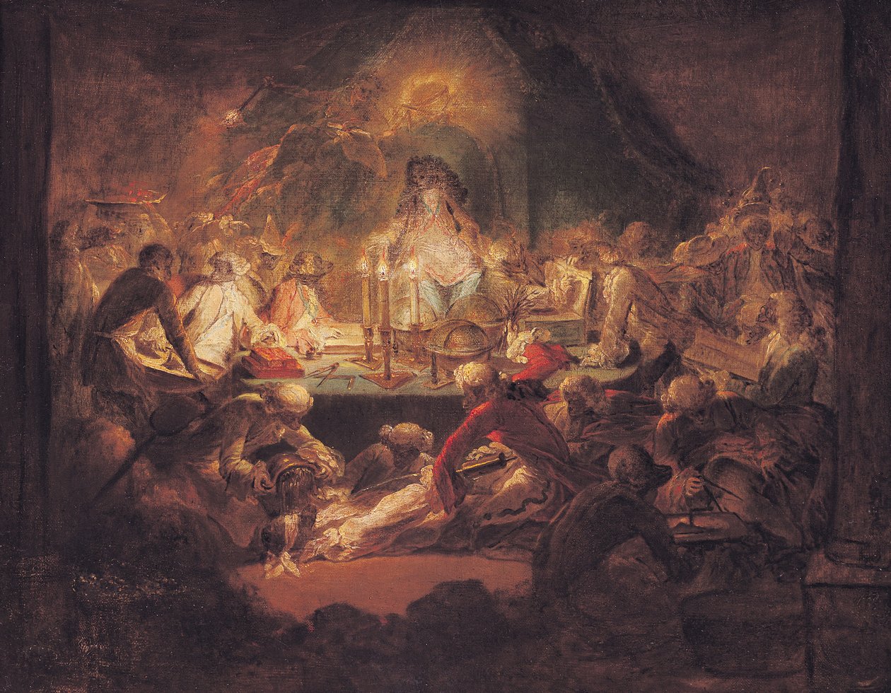 Die Affenfreimaurer von Gabriel de Saint Aubin