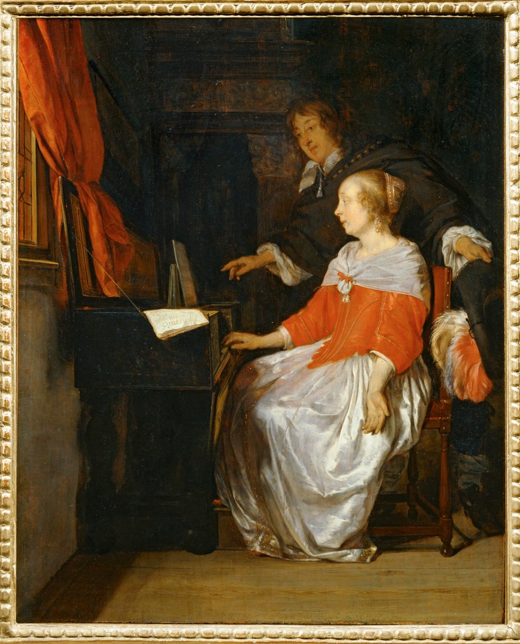 Die Virginalstunde von Gabriel (attr. to) Metsu
