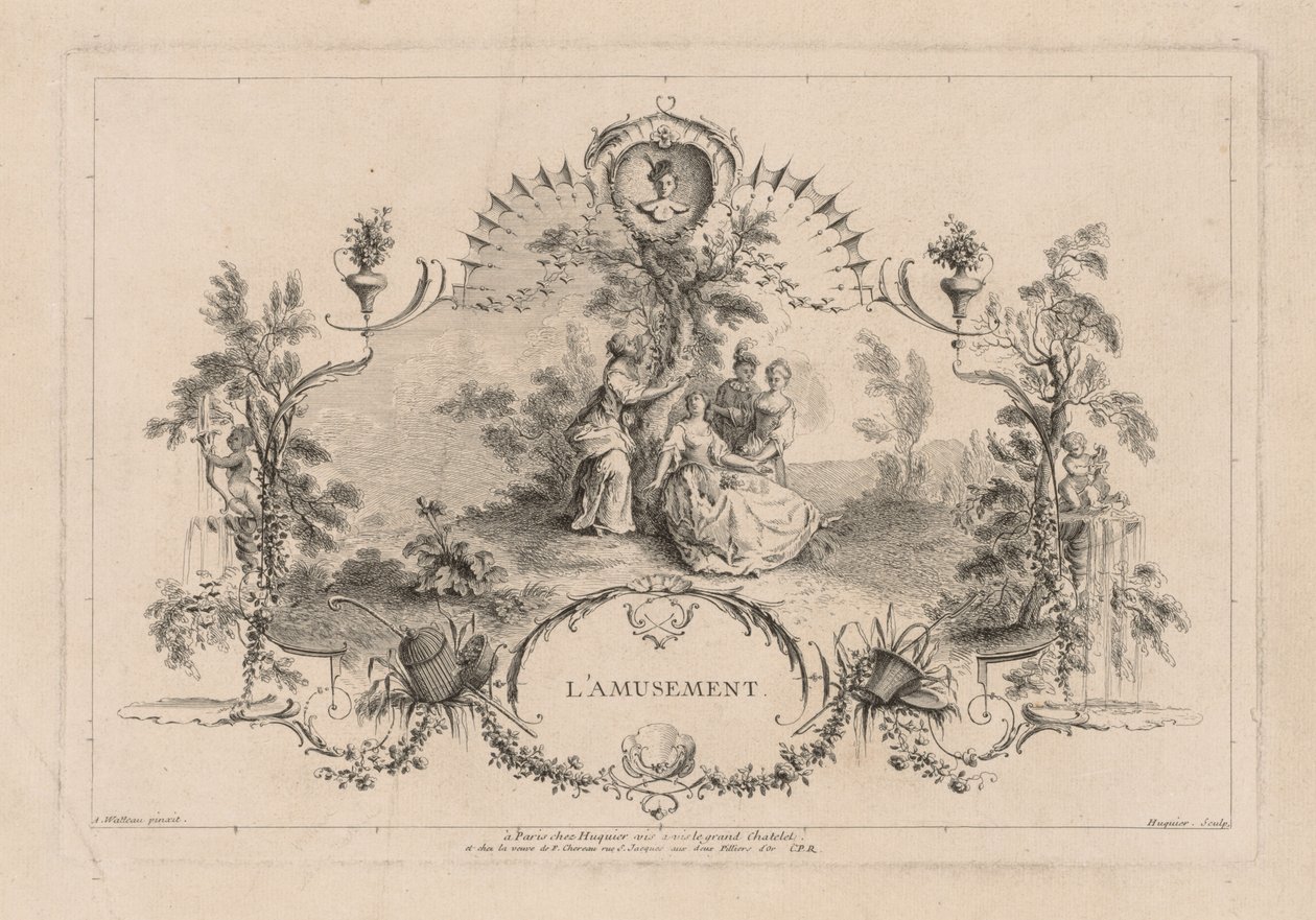 Vergnügen, Arabeske von Gabriel Huquier