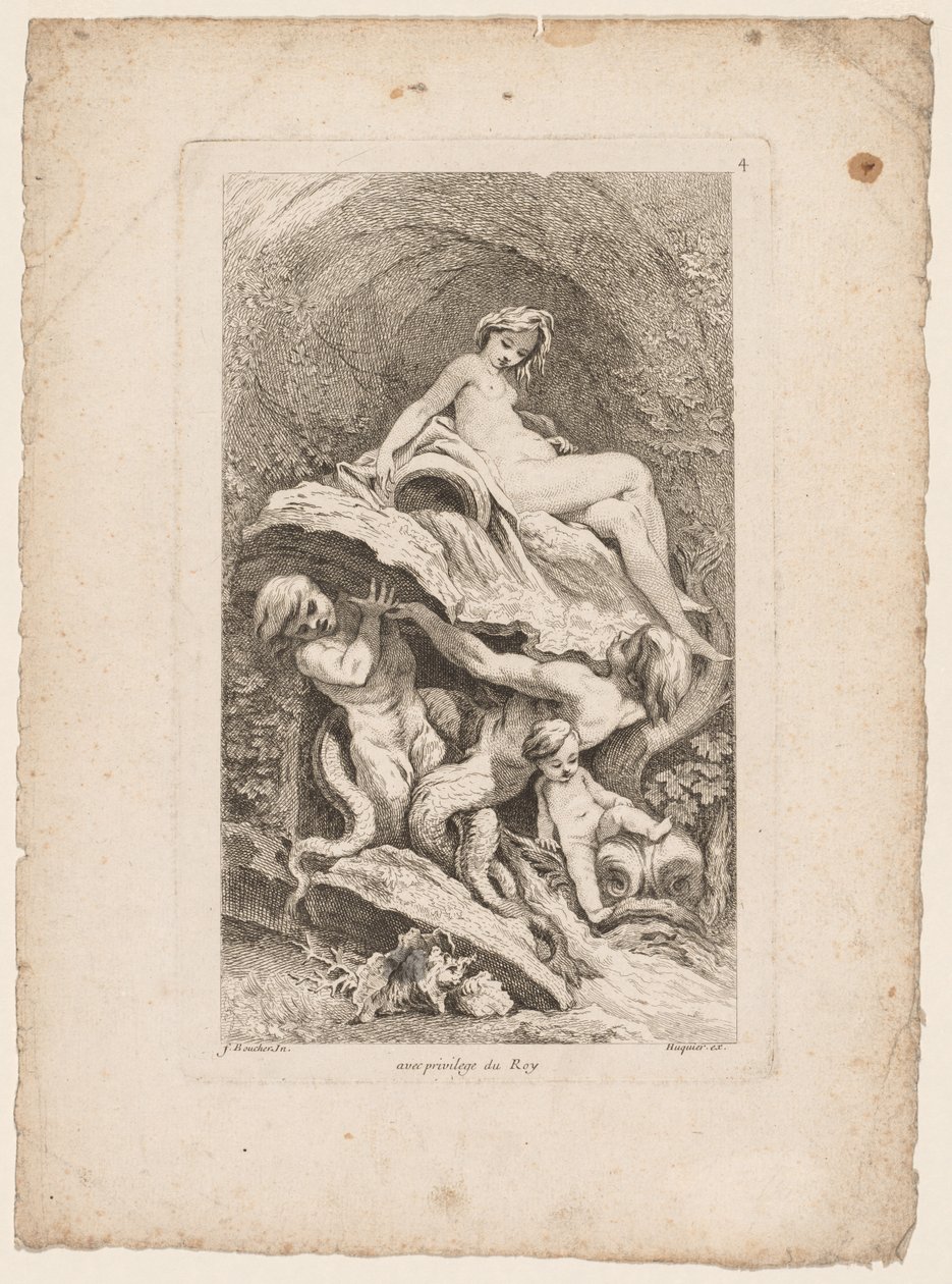 Buch der Brunnen: Nr. 4, ca. 1736 von Gabriel Huquier