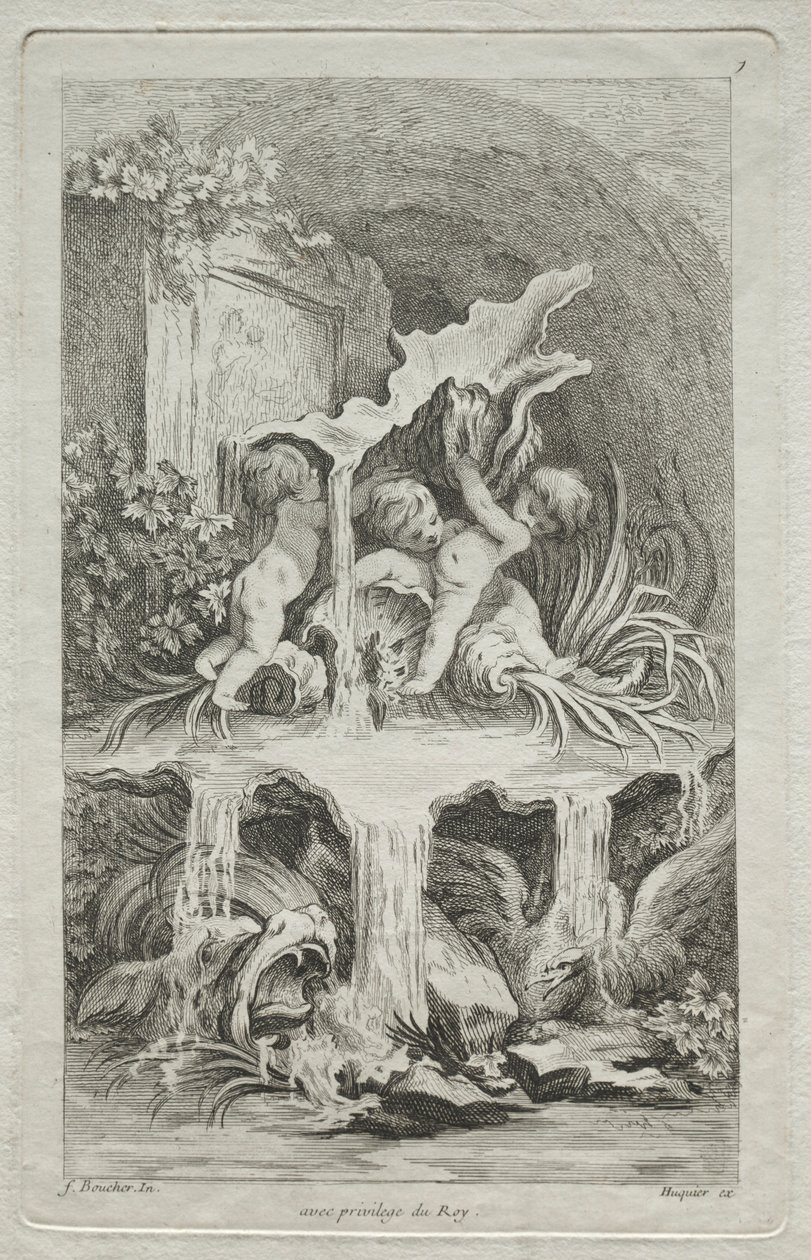 Buch der Brunnen: Nr. 7 von Gabriel Huquier