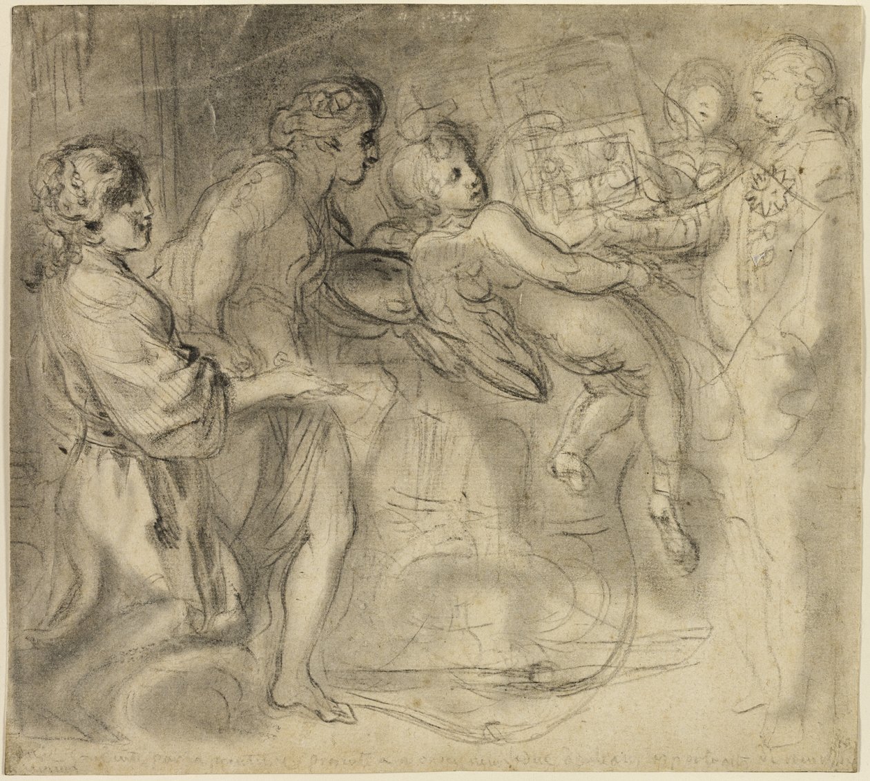 Das Genie der Malerei von Gabriel Jacques de Saint Aubin