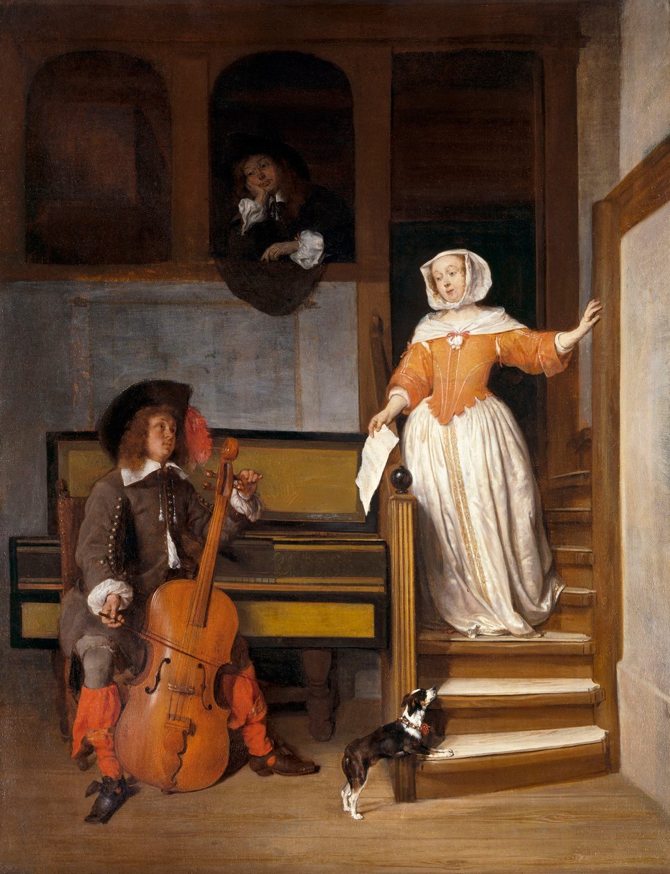 Der Cellospieler von Gabriel Metsu