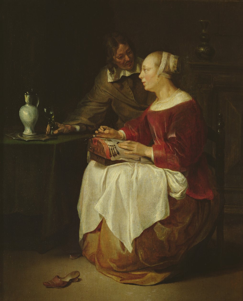 Die Spitzenklöpplerin von Gabriel Metsu
