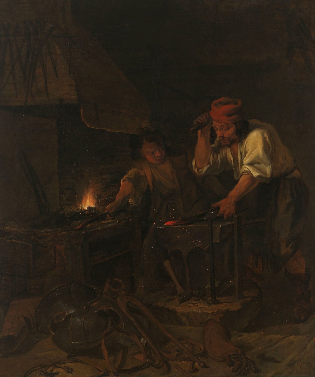 Der Waffenschmied von Gabriel Metsu