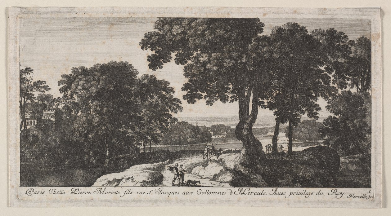 Landschaft mit Figuren von Gabriel Perelle
