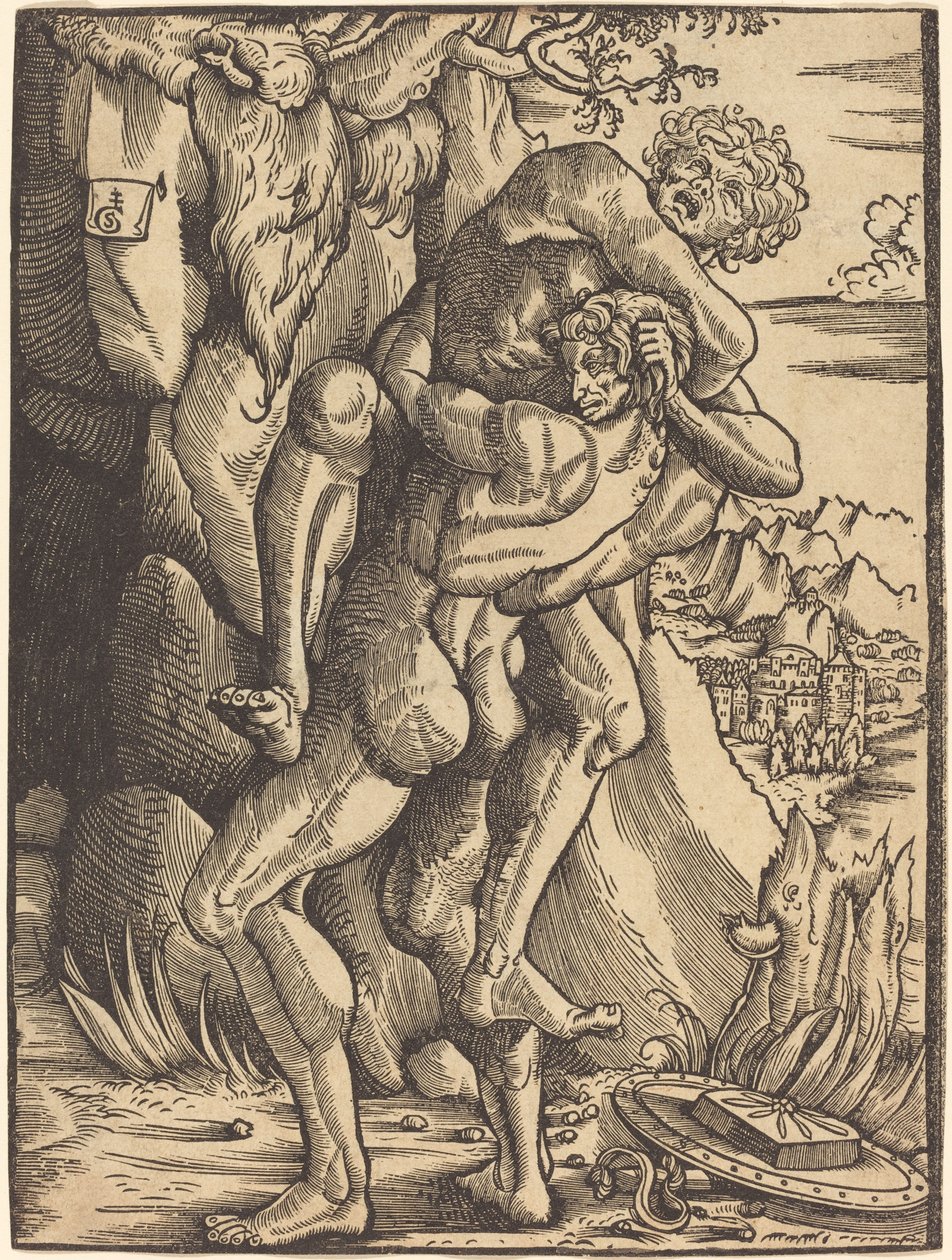 Herkules und Antäus von Gabriel Salmon