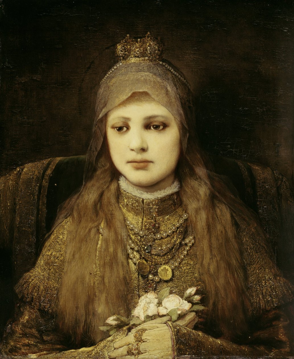 Die heilige Elisabeth als Kind von Gabriel von Max