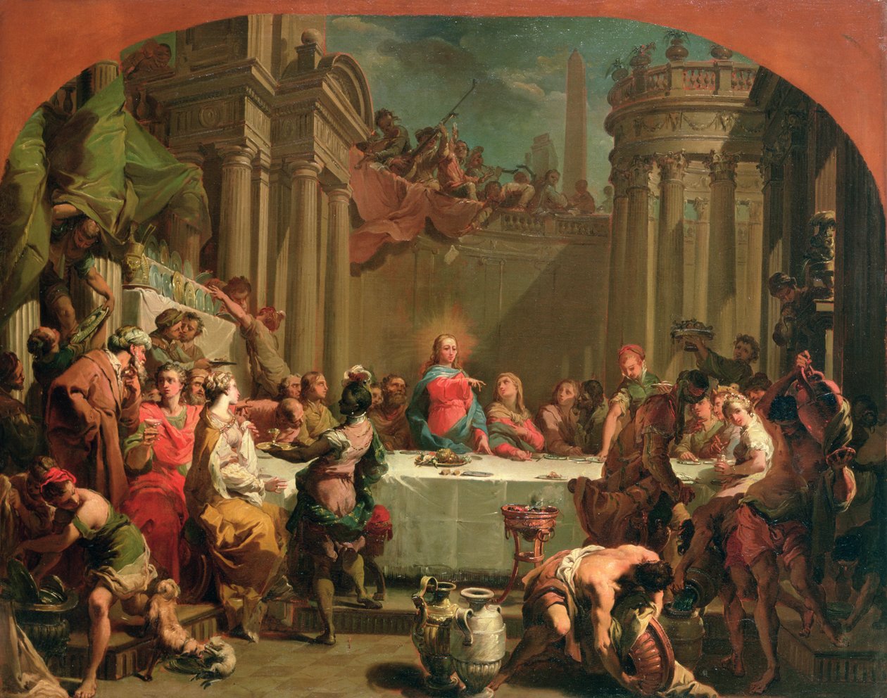 Hochzeitsfest zu Kana, 1766 von Gaetano Gandolfi