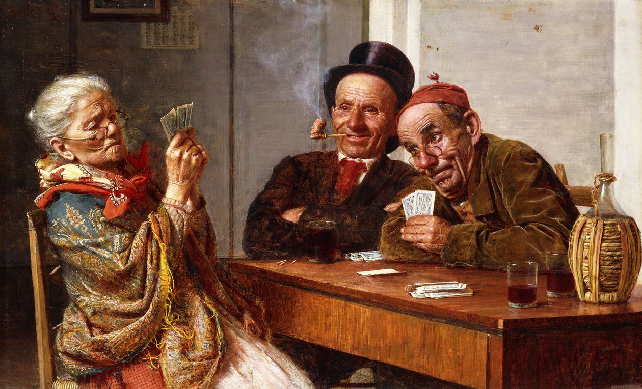 Die Wahl des Spielers von Gaetano Bellei