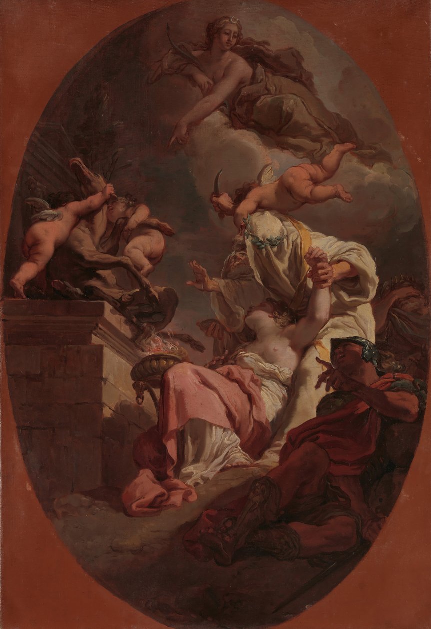 Das Opfer der Iphigenie, 1789 von Gaetano Gandolfi