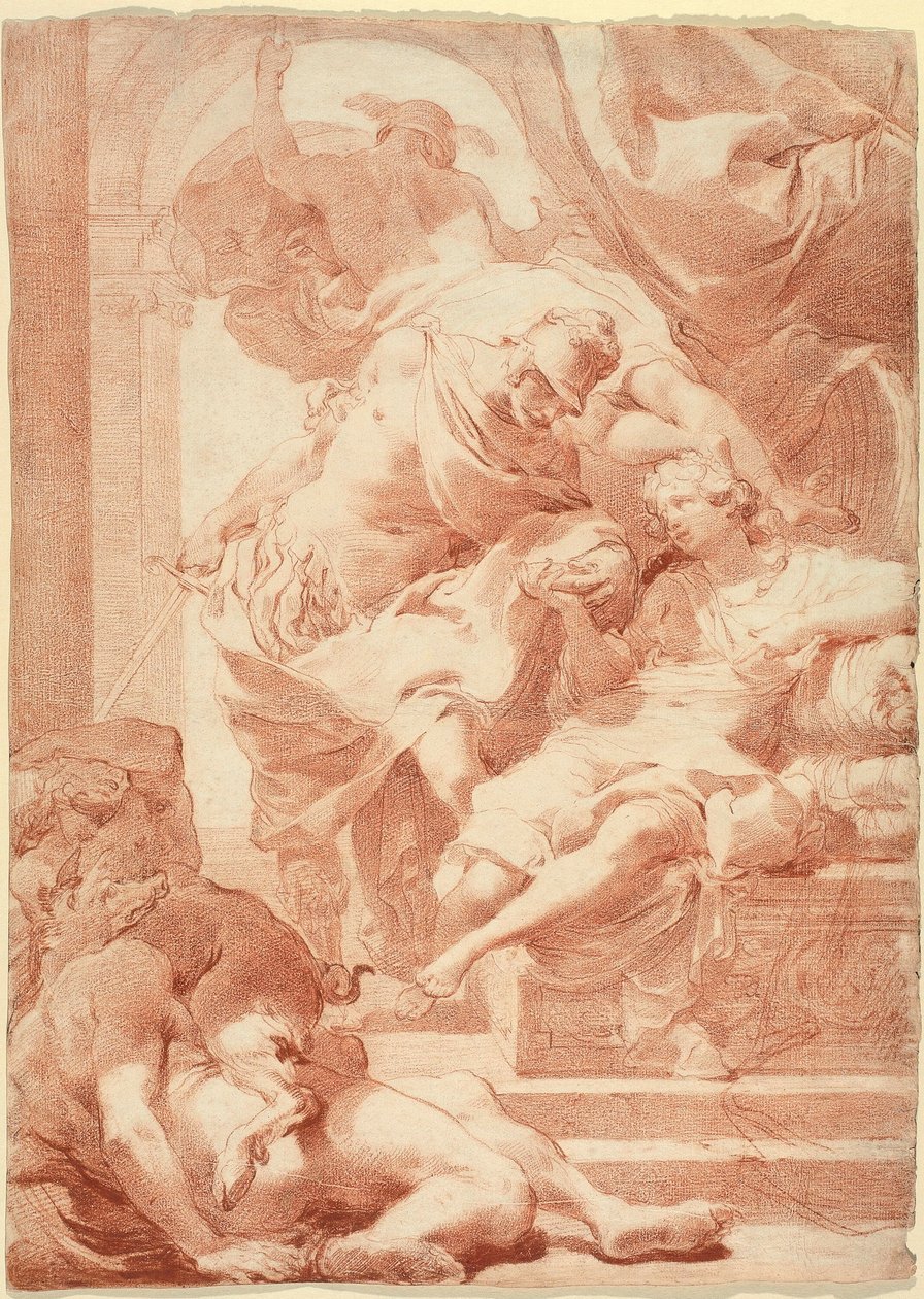 Odysseus vor Circe, Merkur dahinter von Gaetano Gandolfi