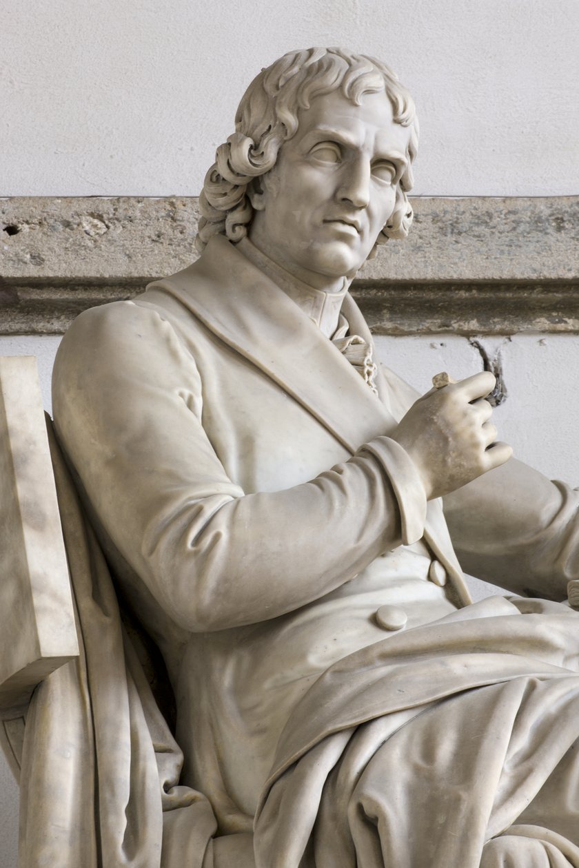 Statue von Giuseppe Parini von Gaetano Matteo Monti