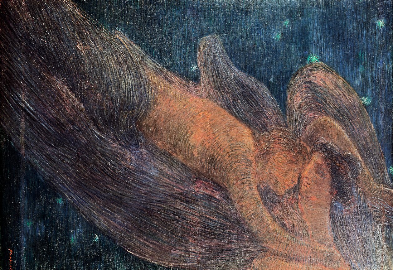 Die Nacht, von Gaetano Previati von Gaetano Previati