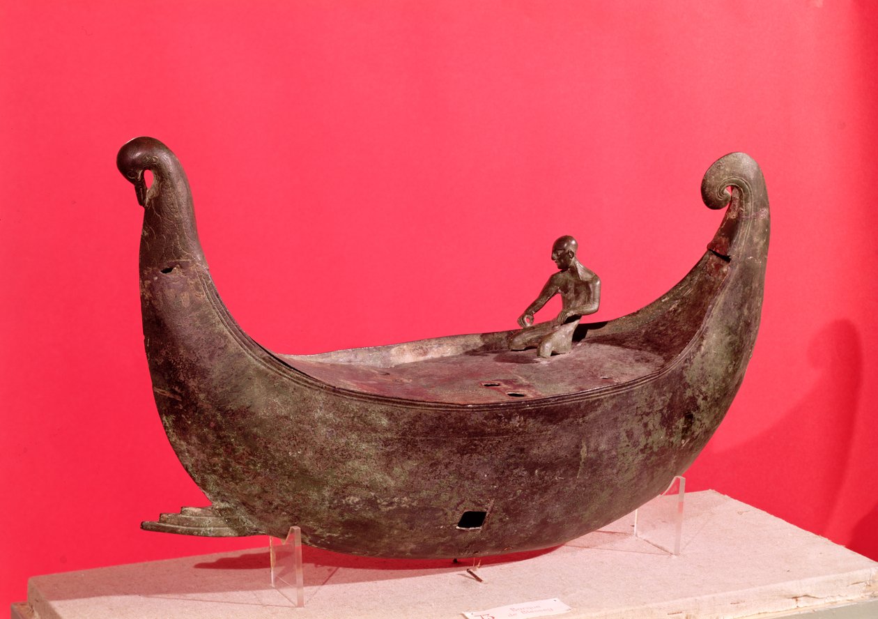 Votivschiff (Bronze) von Gallo Roman