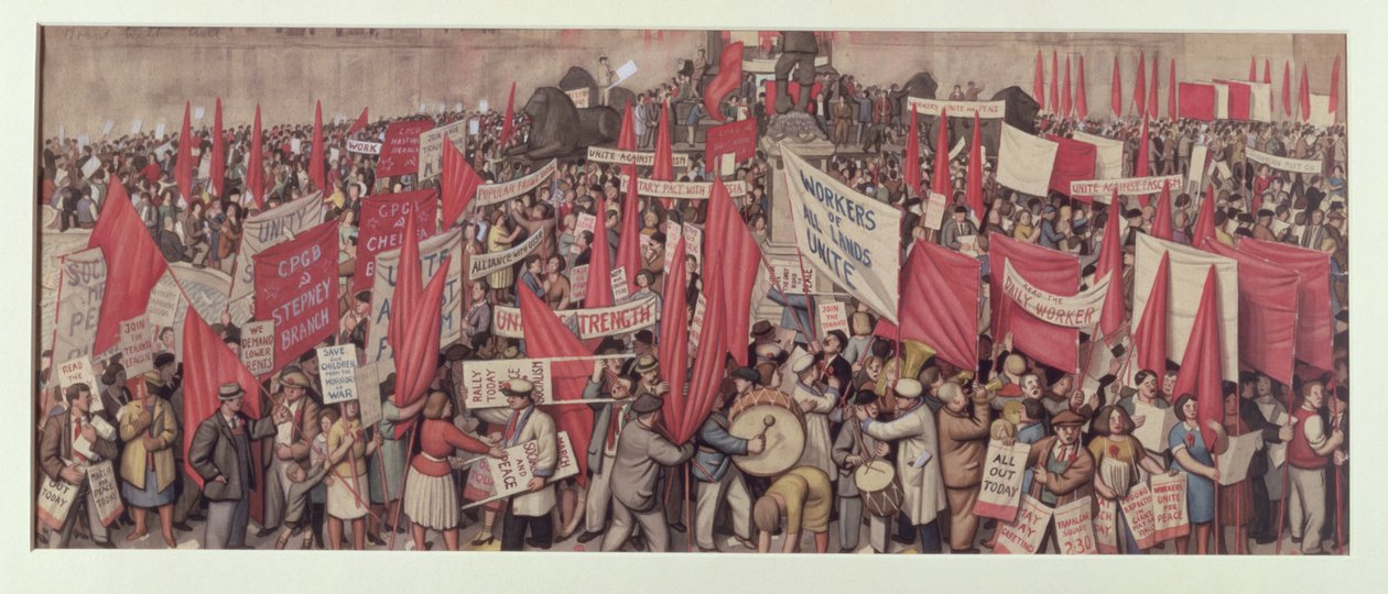 Maifeiertag auf dem Trafalgar Square, London von Gareth Lloyd Ball